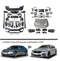 A To Z Compatible With BMW 5 Series G30 (2017-2020) Το G30 F90 Lci 2021+ M5 M5Cs M Sports Upgrade Facelift Conversion Body Kit Bumper Cs Hood Trunk Headlight Taillight CC-6344 (Shipping Cost Not Included In Price)