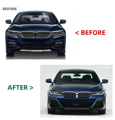 A To Z Compatible With BMW 5 Series G30 (2017-2020) Το G30 F90 Lci 2021+ Mt M Tech M Sports Upgrade Facelift Conversion Body Kit Bumper Trunk Headlight Taillight CC-6345 (Shipping Cost Not Included In Price)