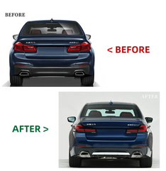 A To Z Compatible With BMW 5 Series G30 (2017-2020) Το G30 F90 Lci 2021+ Mt M Tech M Sports Upgrade Facelift Conversion Body Kit Bumper Trunk Headlight Taillight CC-6345 (Shipping Cost Not Included In Price)