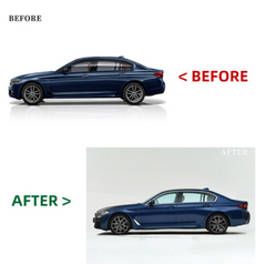 A To Z Compatible With BMW 5 Series G30 (2017-2020) Το G30 F90 Lci 2021+ Mt M Tech M Sports Upgrade Facelift Conversion Body Kit Bumper Trunk Headlight Taillight CC-6345 (Shipping Cost Not Included In Price)