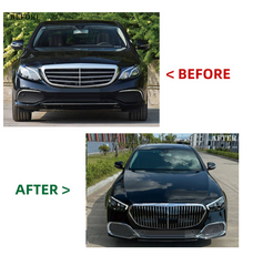 A To Z Compatible With Mercedes Benz E Class W213 (2016-2020) Το W213 Lci 2021+ Maybach Upgrade Facelift Conversion Body Kit Bumper Hood Headlight Taillight CC-6361 (Shipping Cost Not Included In Price)