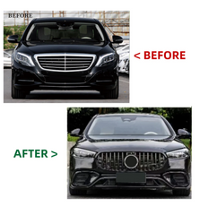 A To Z Compatible With Mercedes Benz S Class W222 (2016-2022) Upgraded Convert Facelift To S Class W223 2023+ Amg S63 Style Body Kit Bumper Headlight Taillight Hood Fender With Door CC-6615 (Shipping Cost Not Included In Price)