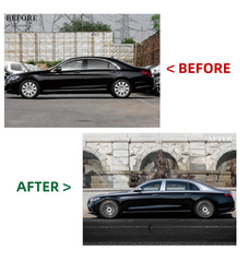 A To Z Compatible With Mercedes Benz S Class W222 (2016-2022) Upgraded Convert Facelift To S Class W223 2023+ Amg S63 Style Body Kit Bumper Headlight Taillight Hood Fender With Door CC-6615 (Shipping Cost Not Included In Price)