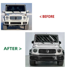 A To Z Compatible With Mercedes Benz G Class G Wagon W463 (2007-2018) Upgrade Facelift Convert To 2019 W464 Amg G63 G65 Conversion Body Kit Bumper Headlight Taillight Hood CC-9741 (Shipping Cost Not Included In Price)