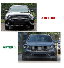 A To Z Compatible With Mercedes Benz Glc W253 X253 (2016-2019) Upgrade Facelift Convert To 2025 Glc63 Amg Conversion Body Kit Bumper Headlight Taillight CC-9796 (Shipping Cost Not Included In Price)