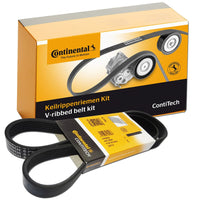 Multi RIB Belt Kit 6PK1130K3 Compatible With AUDI A3 Convertible, A3 Limousine, A4 B8, A4 B9, A6 C7, Q2, Q3 Sportback, Q5 (FYB, FYG), Q7 (4MB, 4MG, 4MQ), TT (FV3, FVP) (CONTINENTAL)