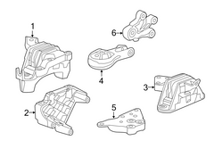Rear Engine Motor Transmission Mount 97037511801 Compatible With PORSCHE PANAMERA 970