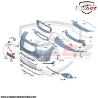 Front Licence Plate Grill 2478804901 Compatible With Mercedes-Benz GLA Class W247 (2020-2024) Tag No.126