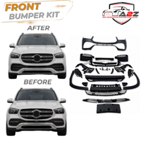 Front Bumper Kit Compatible With Mercedes Benz W167 GLE Upgrade To Mercedes Benz AMG (2020-2024) FBK.202 (Shipping Cost Not Included In Price)