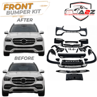 Front Bumper Kit Compatible With Mercedes Benz W167 GLE Upgrade To Mercedes Benz AMG (2020-2024) FBK.202 (Shipping Cost Not Included In Price)