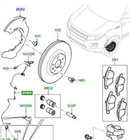 Front Brake Pad Wear Sensor SEM000012 SEM000010 SEM000011 Compatible With LAND ROVER RANGE ROVER III (L322)
