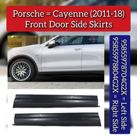 Front Door Side Skirts Set Left 95855978704G2X & Right 95855978804G2X Compatible With Porsche Cayenne (2011-2018)