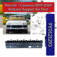Radiator Support Air Duct 9Y0121293 Compatible With Porsche Cayenne (2018-2020)