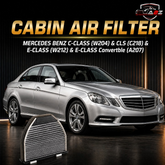 Cabin Air Filter E2954LC03 2128300318 LAK413 Compatible With MERCEDES BENZ C-CLASS (W204) & CLS (C218) & E-CLASS (W212) & E-CLASS Convertible (A207) Tag 3