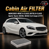 Mercedes Cabin Air Filter E2993LB & A2468300018 & LAO879 Compatible With MERCEDES-BENZ A-CLASS (W176) B-CLASS Sports Tourer (W246, W242) CLA Coupe (C117) Tag 5
