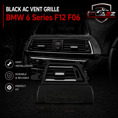 Black Ac Vent Grille Right 64229197487 & Left 64229197488 Compatible With BMW 6 Series F12 F06