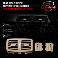 Light-Beige Ac Vent Grille Center 2518302254 & Right 2518302554 & Left 2518302654 & Rear 2518301154 Compatible With MERCEDES BENZ R-CLASS W251