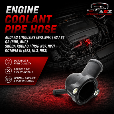 Engine Coolant Pipe Hose 04L121131J 04L121131AA 04L121133AA 04L121131E Compatible With AUDI A3 Limousine (8VS, 8VM) | A3 / S3 & Q3 (8UB, 8UG) & SKODA KODIAQ I (NS6, NS7, NV7) & OCTAVIA III (5E3, NL3, NR3) Tag No.59