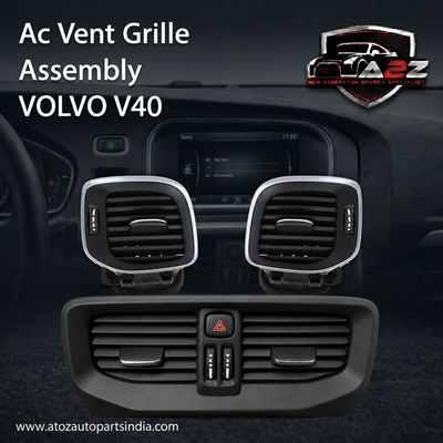 Ac Vent Assembly (Black) Right 31281852 & Left 31281851 & Center 31284618 Compatible With VOLVO V40