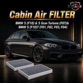 Cabin Air Filter 64119163329 & E2978LC-2 & LAK467S Compatible With BMW 5 (F10) & 5 Gran Turismo (F07)& BMW 5 (F10)7 (F01, F02, F03, F04) Tag 7