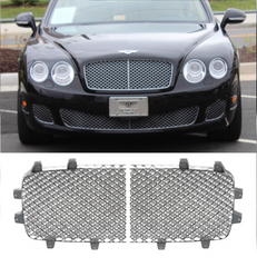 Silver Show Grill Set Left 3W0853683 & Right 3W0853684 Compatible With Bentley Flying Spur (2009-2012) Tag No.1