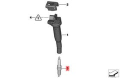 Spark Plug Made In Germany 12122158252 For BMW 3 Series E90 & X1 E84, X5 E70 Tag-S-06