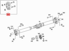 Driveshaft Flex Joint A2104101215 A0004110000 A1704100115 Compatible With MERCEDES-BENZ C-CLASS W203 W204 & E-CLASS W210 W211 W212 & S-CLASS W220