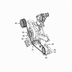 Belt Tensioner With Pulley A2762000370 2762000170 Compatible MERCEDES-BENZ C-CLASS (W205) & GLE (W166) & GLS (X166) & GLC (X253) & CLS (C218) Tag no : 9