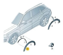 Front Left Wheel Arch (EYEBROW) 8R0853717B Compatible With AUDI Q5 (8RB) Tag-EY-25