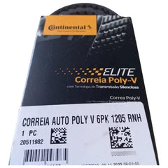 Multi Rib Belt 6PK1205 LR028881 Compatible With LAND ROVER RANGE ROVER EVOQUE (L538) (CONTINENTAL)