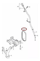 Oil Pump Belt 941086 3L115264A Compatible With SKODA OCTAVIA II (1Z3) | LAURA YETI (5L) & VW JETTA IV (162, 163, AV3, AV2) | JETTA / CLASICO | VENTO POLO V (6R1, 6C1) (DAYCO)
