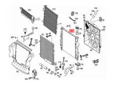 Engine Cooling Radiator 2515000003 2515000103 2515000303 2515000403 2515000503 Compatible with MERCEDES-BENZ GL-CLASS (X164) & M-CLASS (W164) & R-CLASS (W251, V251)