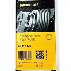 Multi RIB Belt Kit 6PK1130K3 Compatible With AUDI A3 Convertible, A3 Limousine, A4 B8, A4 B9, A6 C7, Q2, Q3 Sportback, Q5 (FYB, FYG), Q7 (4MB, 4MG, 4MQ), TT (FV3, FVP) (CONTINENTAL)