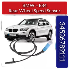 Rear Left/Right ABS Wheel Speed Sensor 34526789111 Compatible With BMW X1 E84