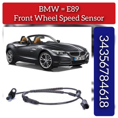 Front Left/Right ABS Wheel Speed Sensor 34356784618 Compatible With BMW Z4 Roadster E89