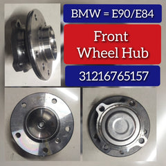 Front Wheel Hub 31216765157 & 33416762321 Compatible With BMW 1 Series E81 E87 E88 E82 & 3 Series E90 E93 E92 E91 & Z4 Roadster E89