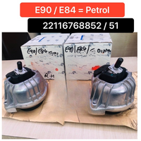 Front Engine Support Motor Mount Set Compatible With BMW 3 Series E90 & X1 E84 Engine Support Motor Mount Left 22116768851 & Right 22116768852