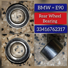 Rear Wheel Bearing 33416762317 33412406277 33412450406 Compatible With BMW 3 Series E90 & Z4 Roadster E89