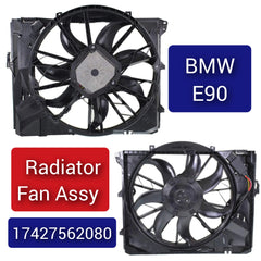 Engine Radiator Cooling Fan Assembly 17427562080 17427533274 Compatible With BMW 3 Series (E90) & 3 Convertible (E93) & X1 (E84)