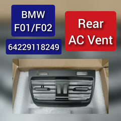 Black Ac Vent Grille Center 64229115860 & Rear 64229118249 Compatible With BMW 7 Series F01 F02 F03 F04