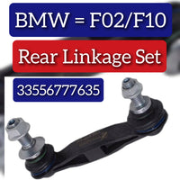 Rear Axle Sway Bar End Stabilizer Link Right & Left Set 33556777635 Compatible With BMW 5 Series (F10) & 5 Gran Turismo (F07) & 6 Convertible (F12) & 7 Series (F01, F02, F03, F04)