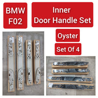 Inner Door Pull Handle Assembly Creamy Front Left 51419160809 Front Rear 51419160810 Rear Left 51429161735 Rear Right 51429161736 Compatible With BMW 7 Series F01 F02 730 735 740 745 750 760