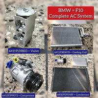 Expansion valve 64119159803 Compatible with BMW 5 Series (F10) & 5 Gran Turismo (F07) & 7 Series (F01, F02, F03, F04) Tag No.101