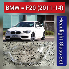 Front Headlight Glass Compatible with BMW F20 2011 - 2014.