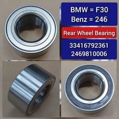 Rear Wheel Bearing 33416792361 33416792356 33412469675 33412466785 33418839481 Compatible With BMW 1 Series F21 & 3 Series F30, F80 & 3 Series Gran Turismo F34