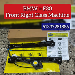 Front Right Power Window Regulator 51337281886 Compatible with BMW 3 (F30, F80)