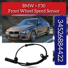 Front Left/Right ABS Wheel Speed Sensor 34526791223 34526884422 34526852907 Compatible With BMW 1 Series F20 F21 & 3 Series F30, F80