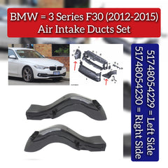 Air Intake Duct Right 51748054230 & Left 51748054229 Compatible With BMW 3 Series F30 (2012-2015)