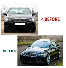 A To Z Compatible With Bmw 3 Series E90 (2005-2008) Front Bumper Upgrade Convert To M Sport M3 Body Kit Bumper E90-012 Gc CC-9159 (Shipping Cost Not Included In Price)