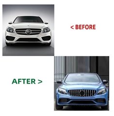 A To Z Compatible With Mercedes Benz C Class W205 C205 Coupe (2015-2021) Front Bumper Upgrade Convert To Amg C63 Bumper Body Kit Gc W205/c205-013 CC-9513 (Shipping Cost Not Included In Price)